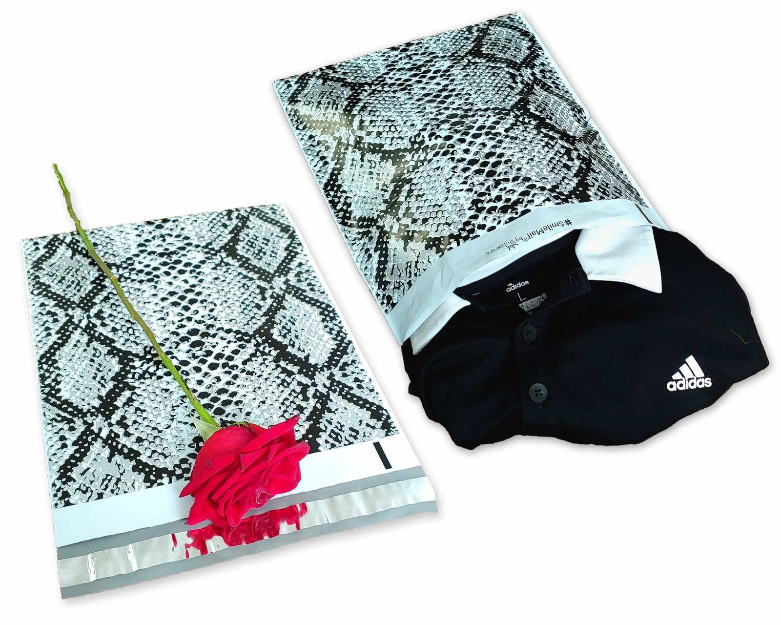 Snakeskin Poly Mailers, 10×13″ Shipping Mailers, Self Seal, Custom Mail bags