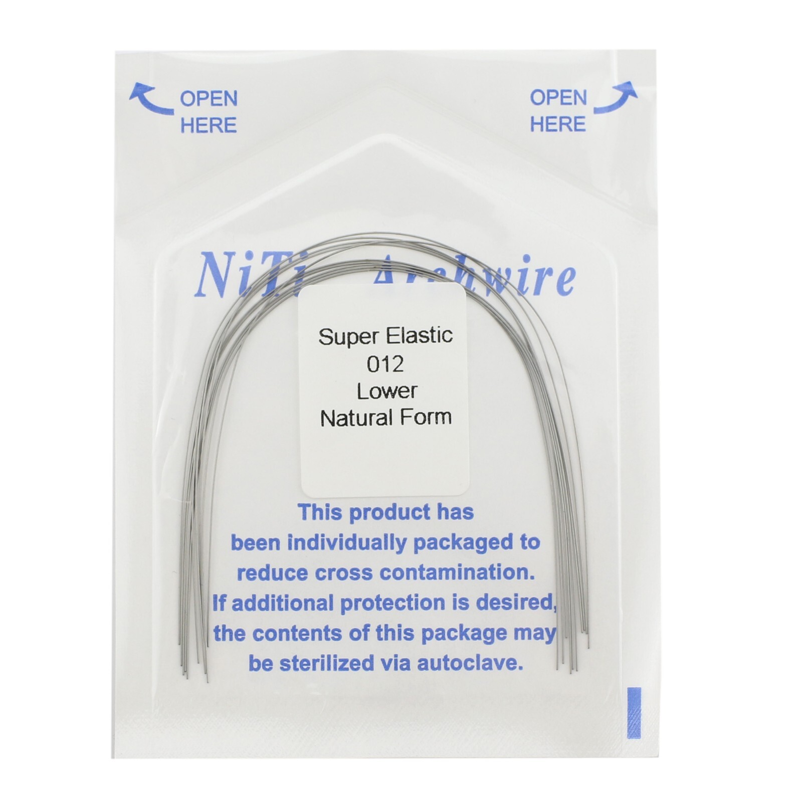Dental Orthodontic Arch Wire Niti Super Elastic Round Rectangular Ovoid Natural