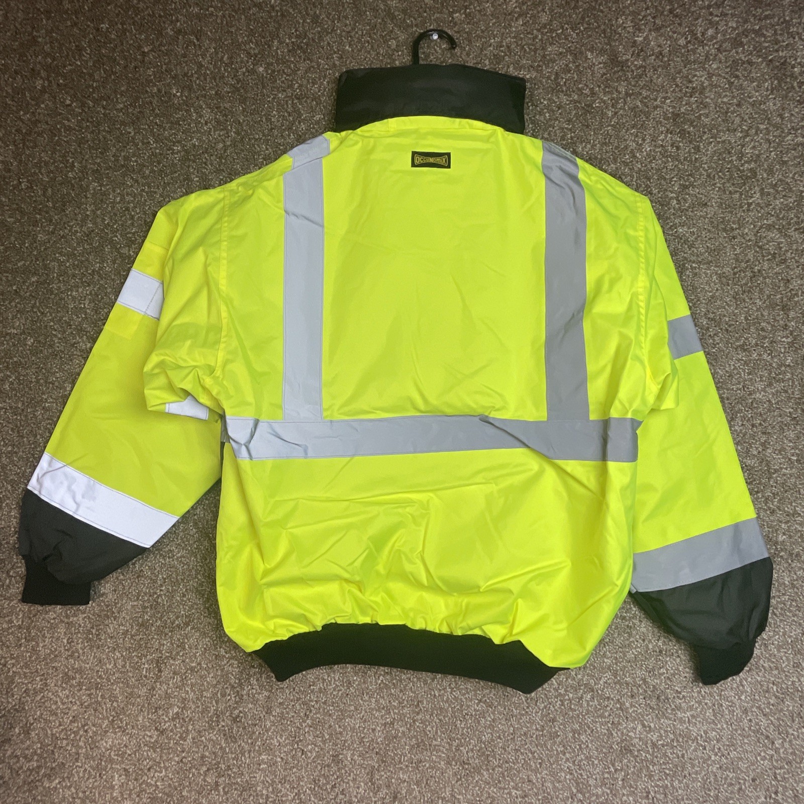 Occunomix Jacket High Visibility 3 in 1 Bomber Work Coat Yellow & Black – Medium