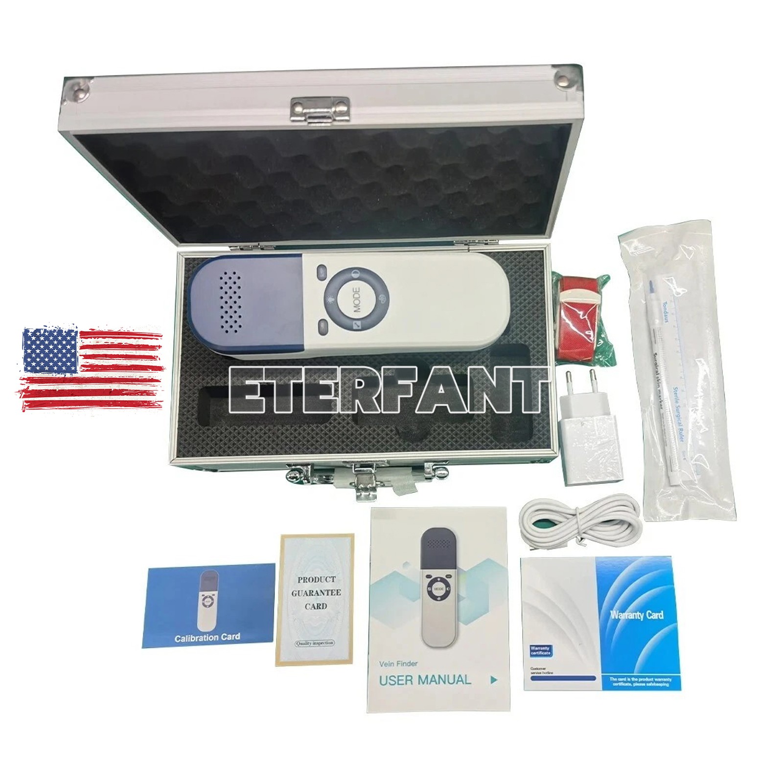 ETERFANT Portable Vein Finder Locator Blood Vessel Device Handheld Vein Detector