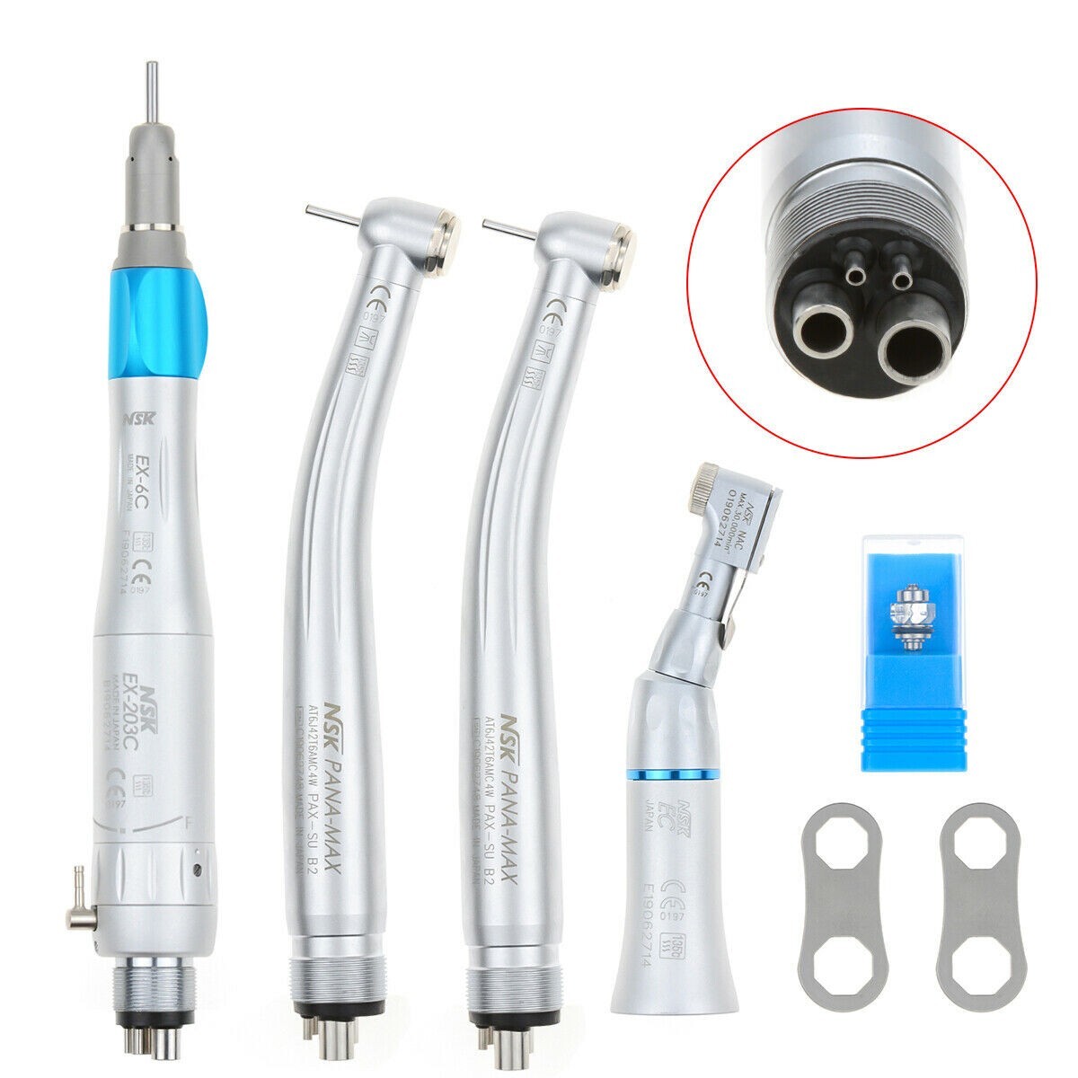Portable Dental Unit w/ Air Compressor Curing Light Piezo Scaler 4H + Handpieces