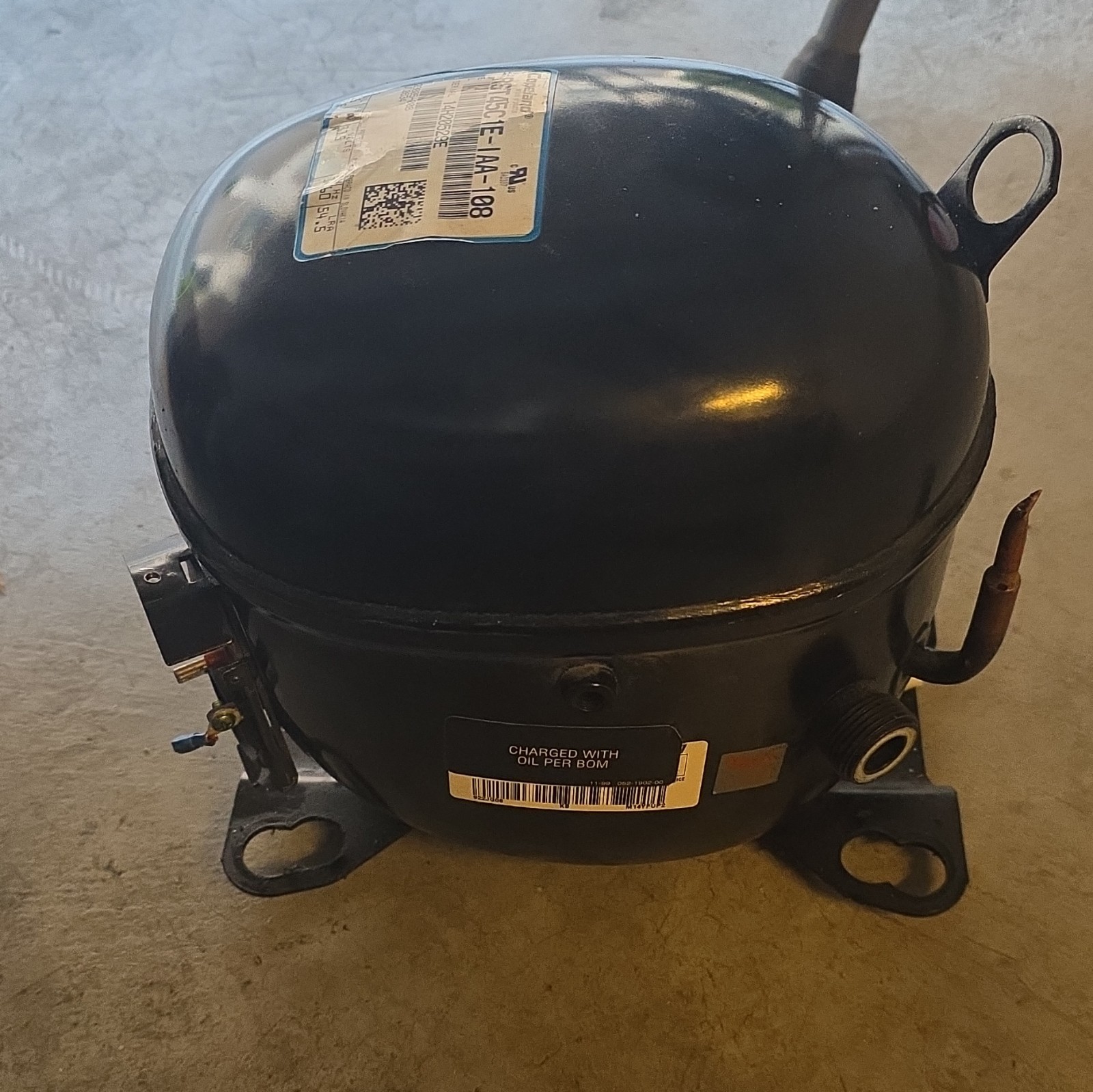 Copeland Hermetic Compressor RST45C1E-IAA-108 115V 1 Phase R404A