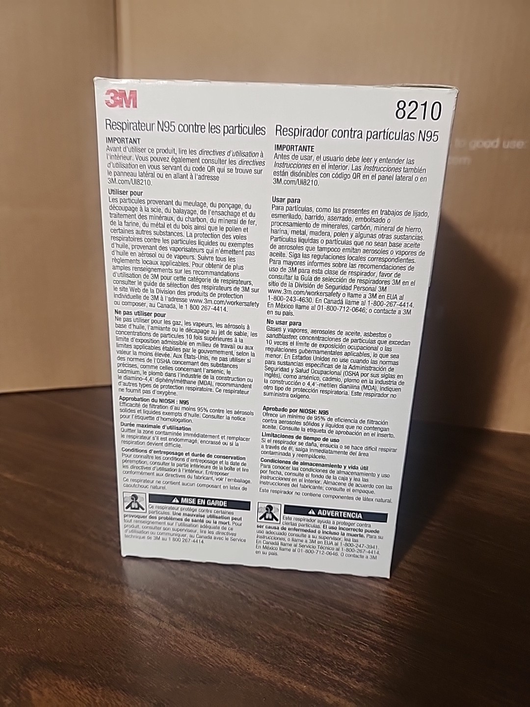 Genuine Brand New 3M N95 Particulate Respirator #8210 – 20 Masks – Exp 06/2026