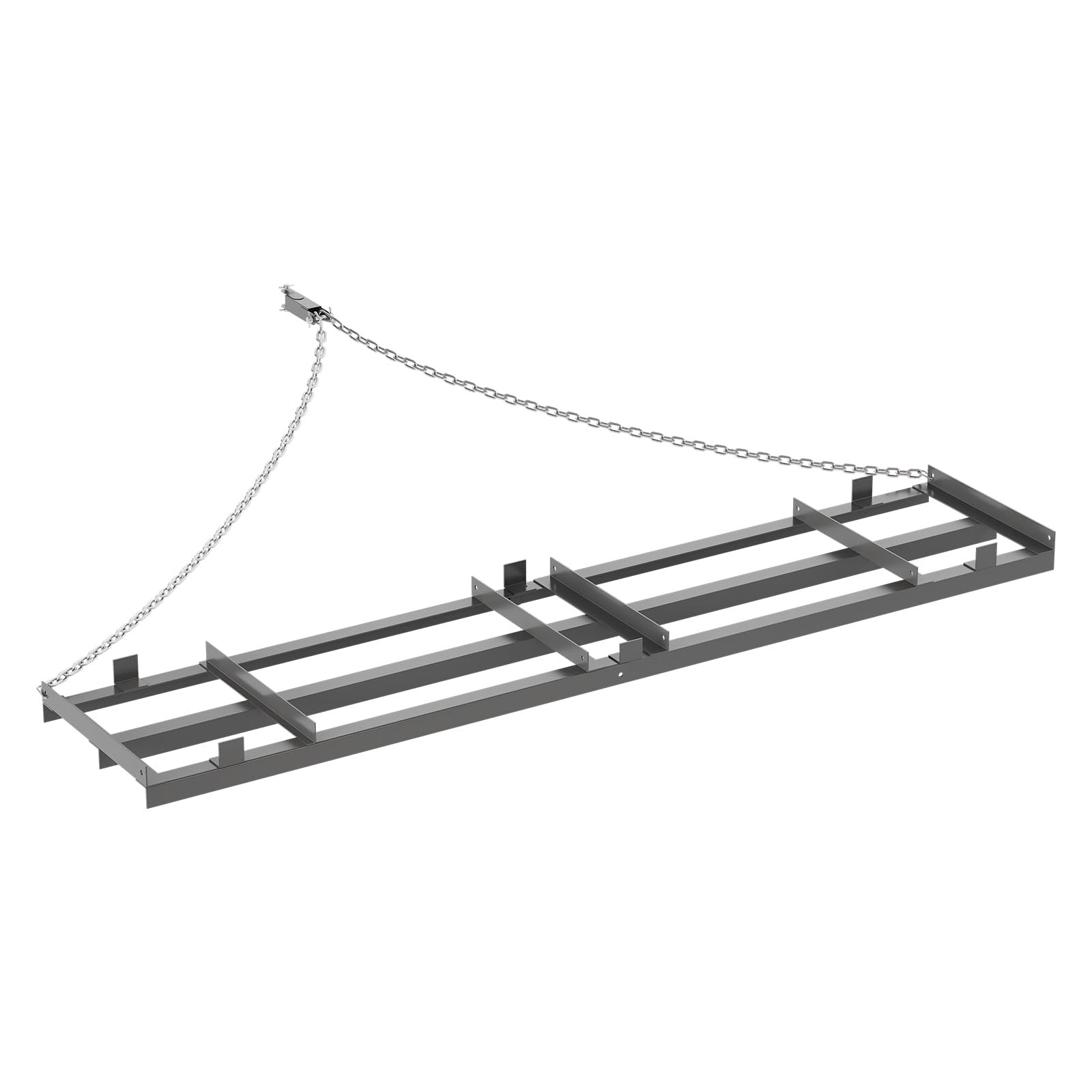 ⛳4/6/8 Ft Heavy Duty Tow Behind Drag Harrow W/6FT Chain for Gravel Sand Soil,Far