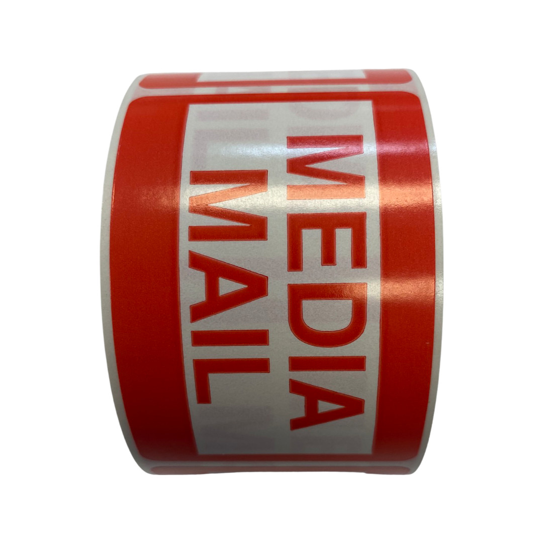 2×3, MEDIA MAIL, 500 labels per roll, 1-60 Rolls