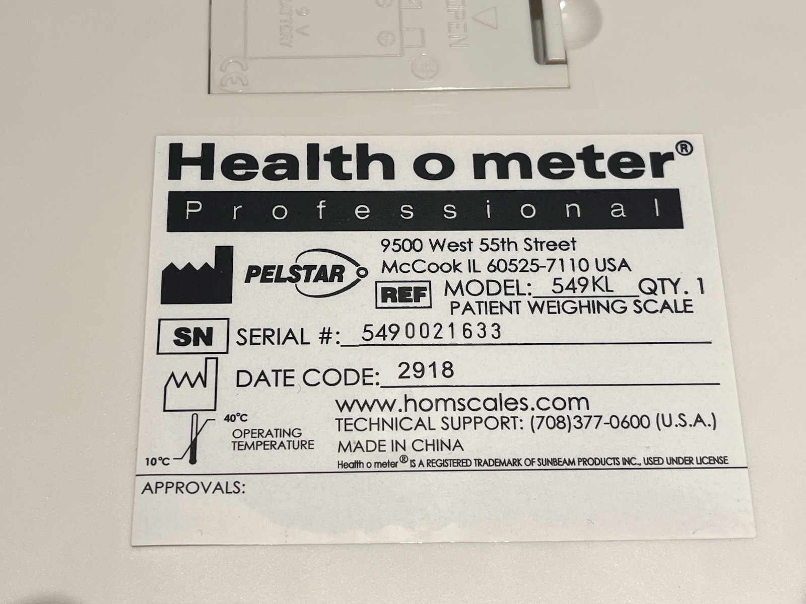Health o meter 549KL Digital Pediatric Tray Scale, Digital Baby Scale