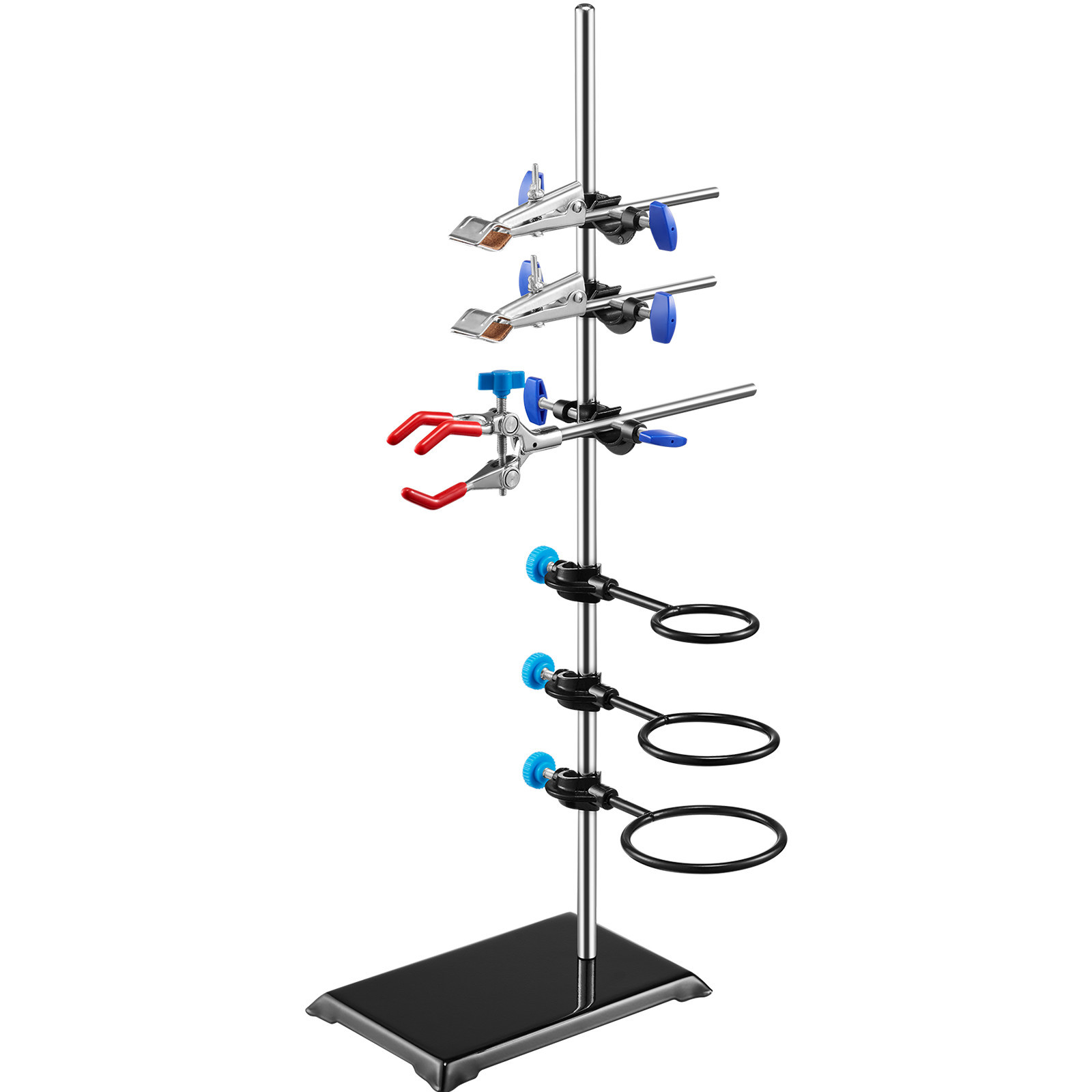 VEVOR Lab Stand Support Laboratory Retort Support Stand 23.6″ Rod With Clamps