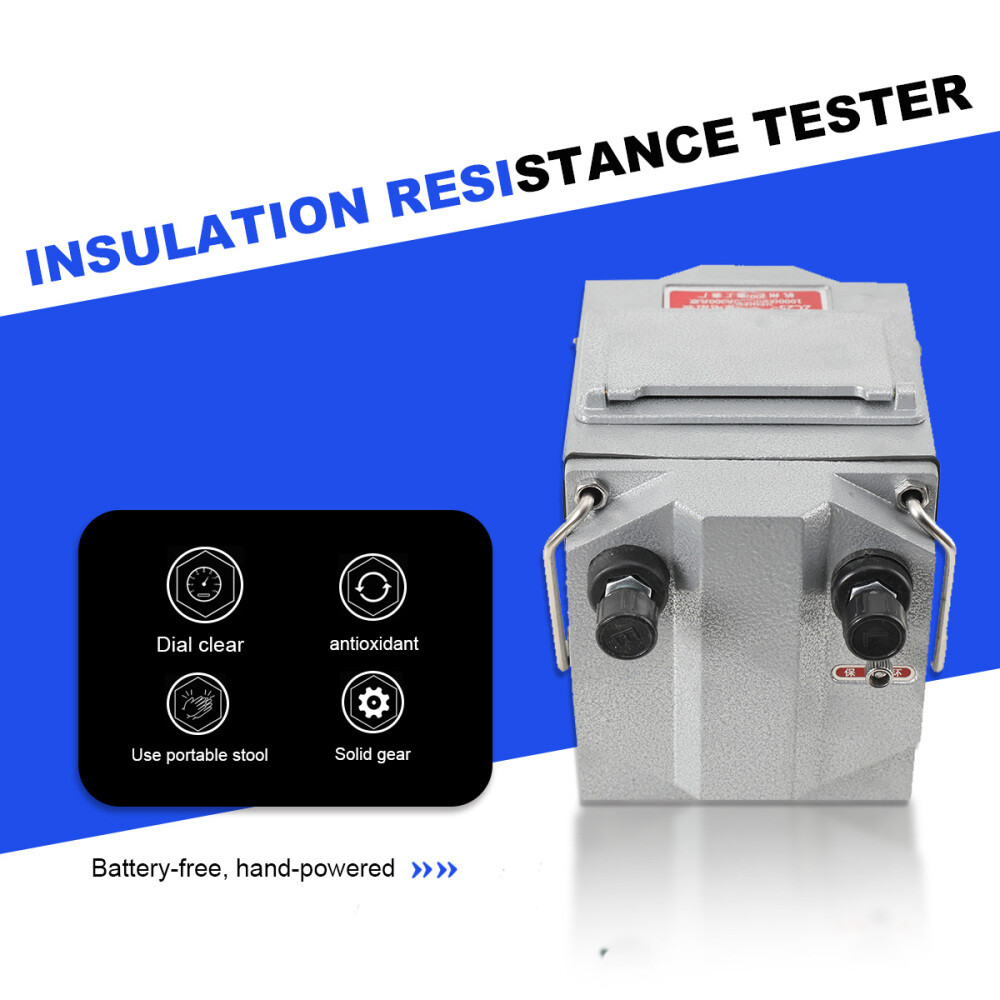 0-1000MΩ Megger Meter Insulation Resistance Tester Meter Megohmmeter Set 1000V