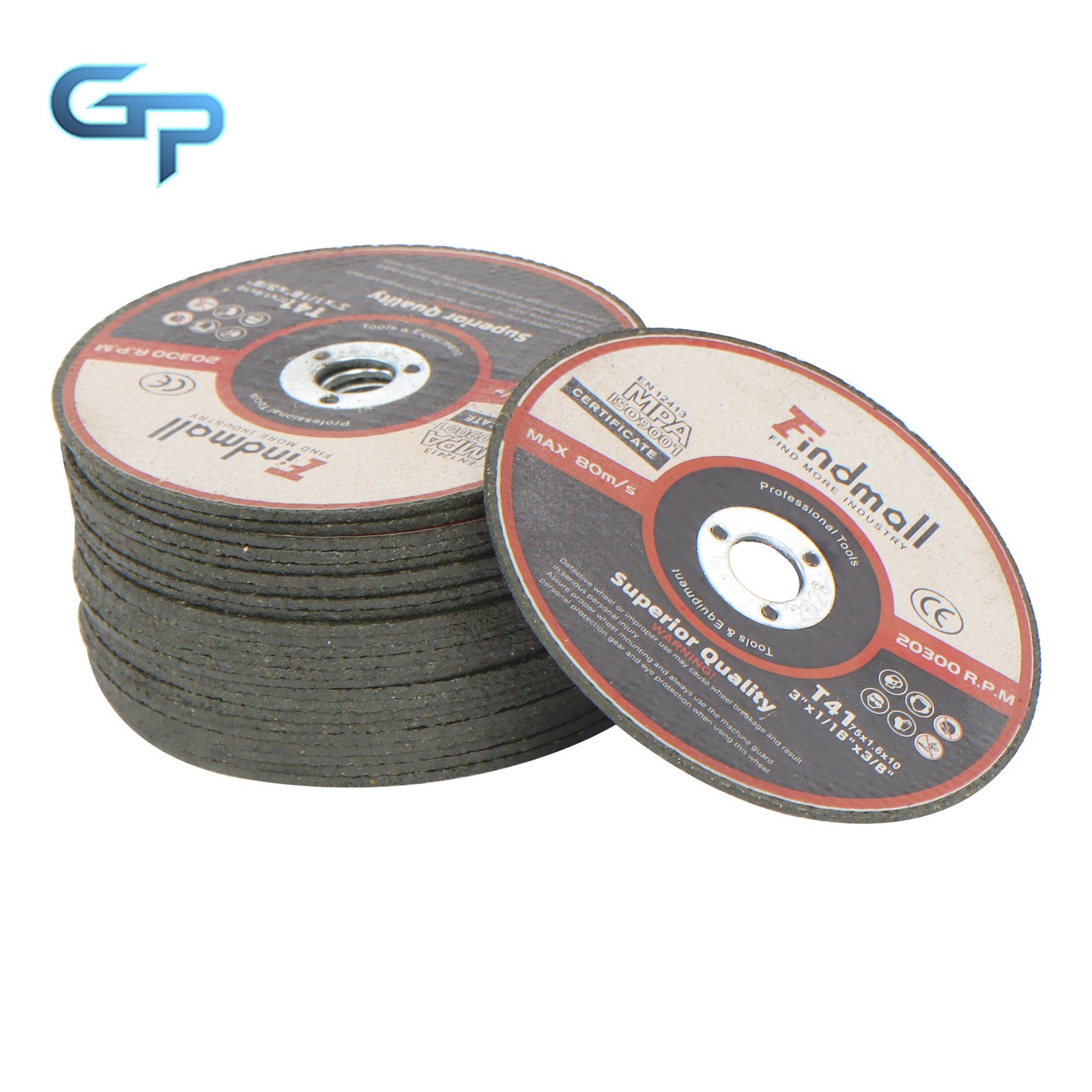 Cut Off Wheels 50 Pack 3″x1/16″x3/8″ Metal & Stainless Steel Cutting Discs