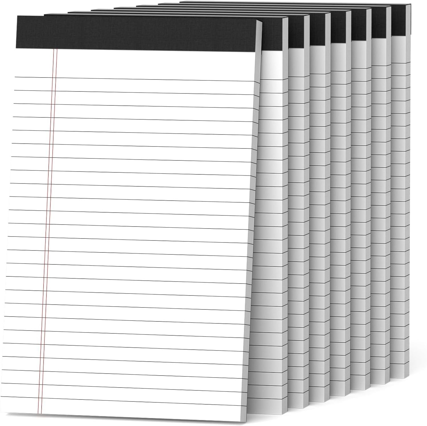 Durable 5×8 Inch Legal Pads – 8 Pack of College Ruled Notebooks for Everyday Use