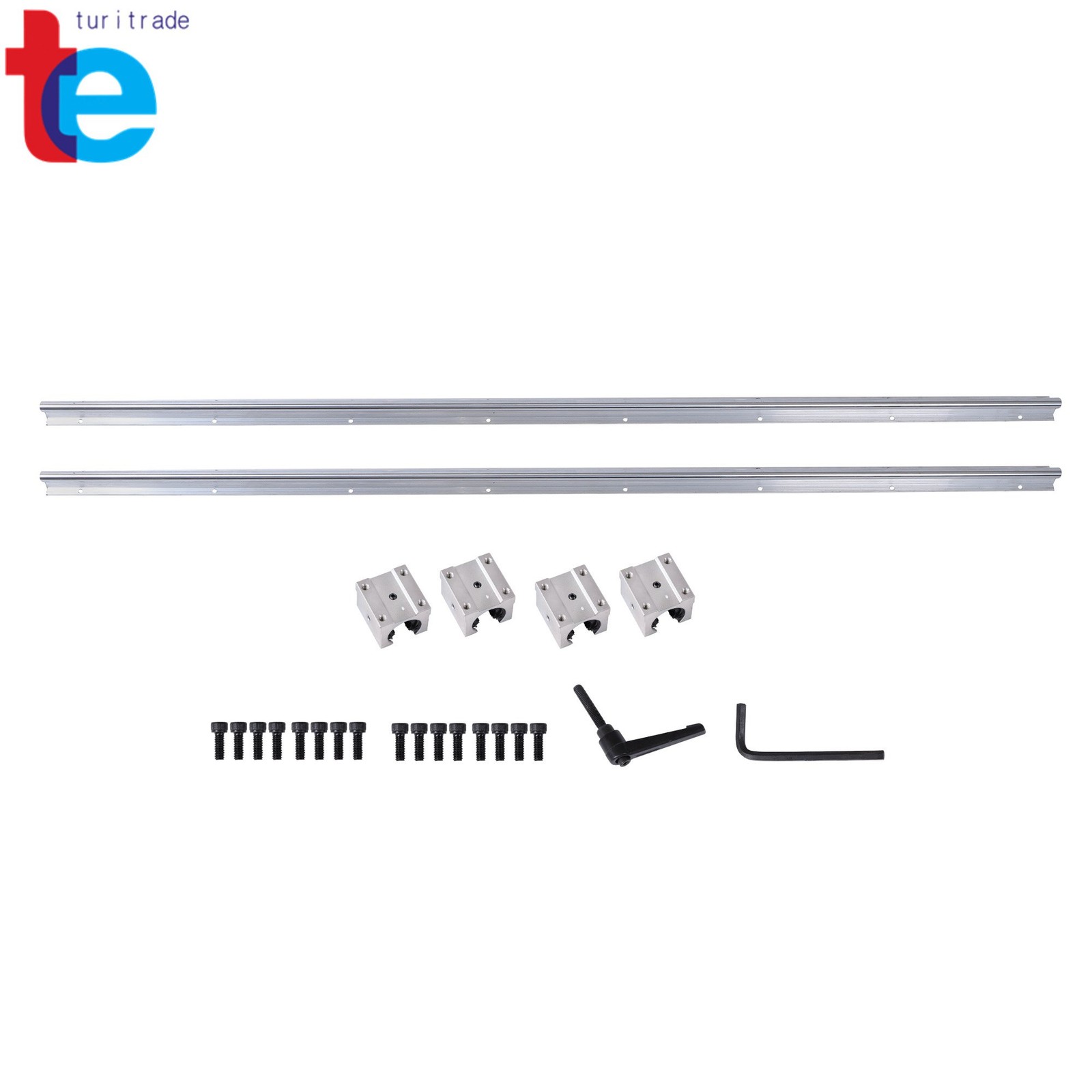 Precision SBR16 1500mm Guide Rails + 4 Carriages CNC Machine Parts