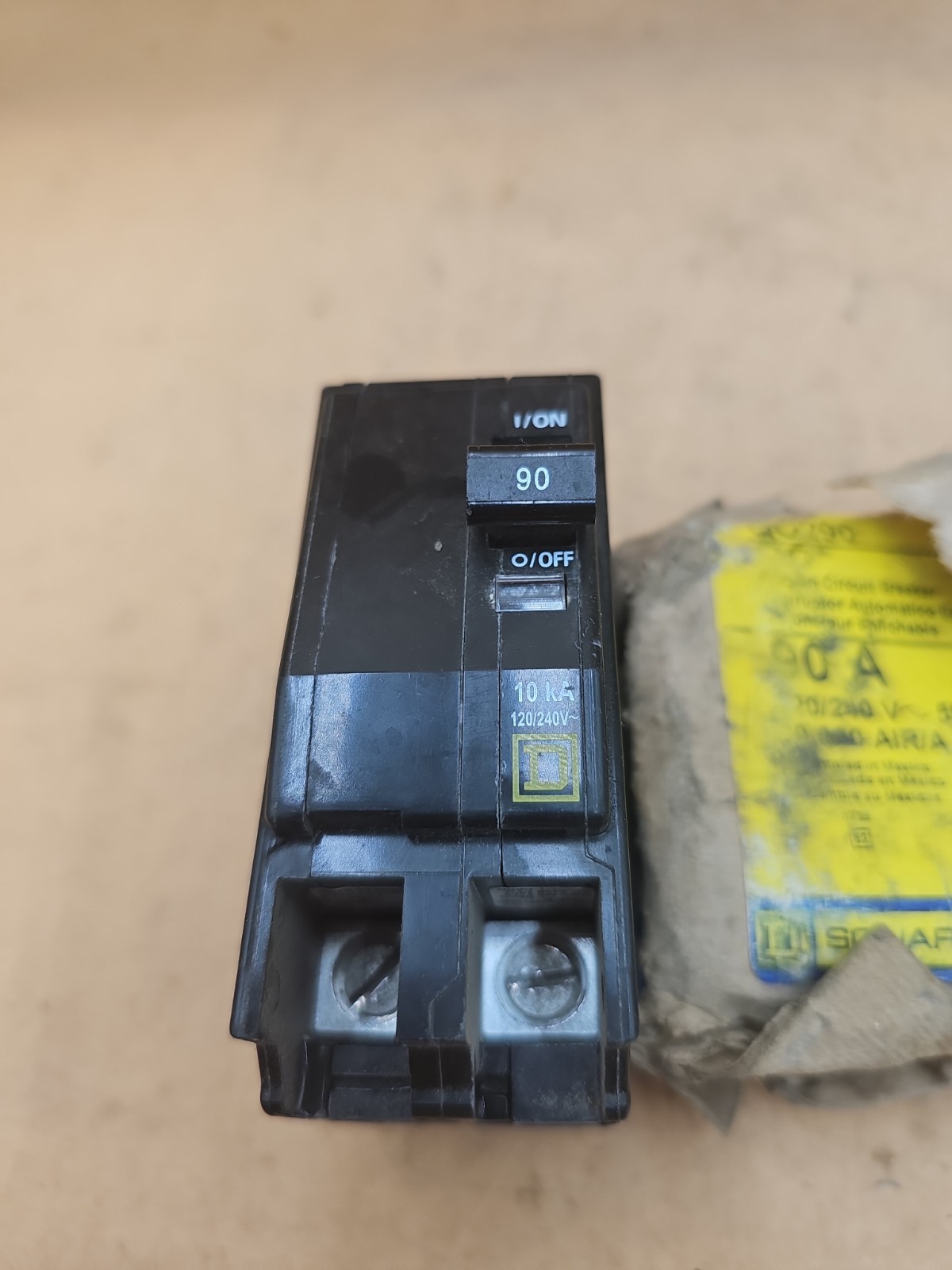 Square D QO290 2 Pole 90 Amp Type QO Plug-On Circuit Breaker