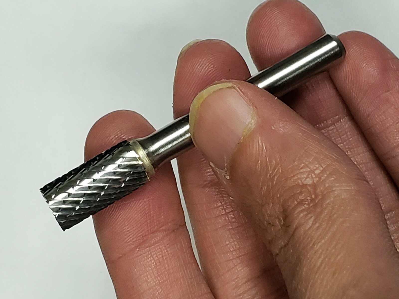 SB3D Cylindrical Cut Tungsten Carbide Burr Bur Cutting Tool Die Grinder Bit 1/4″