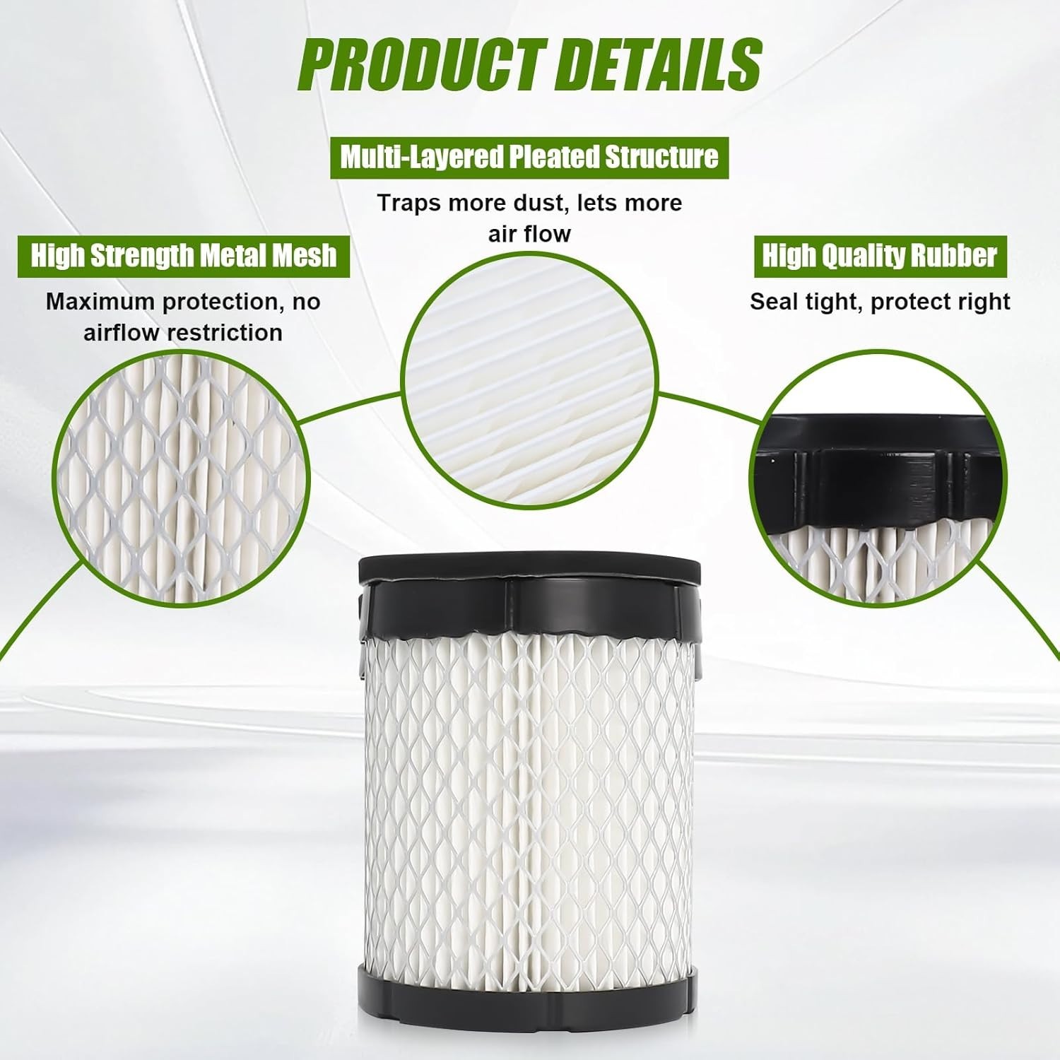 Vehicle Specific Round Air Filter – Replacement for Onan Generators 140-3280