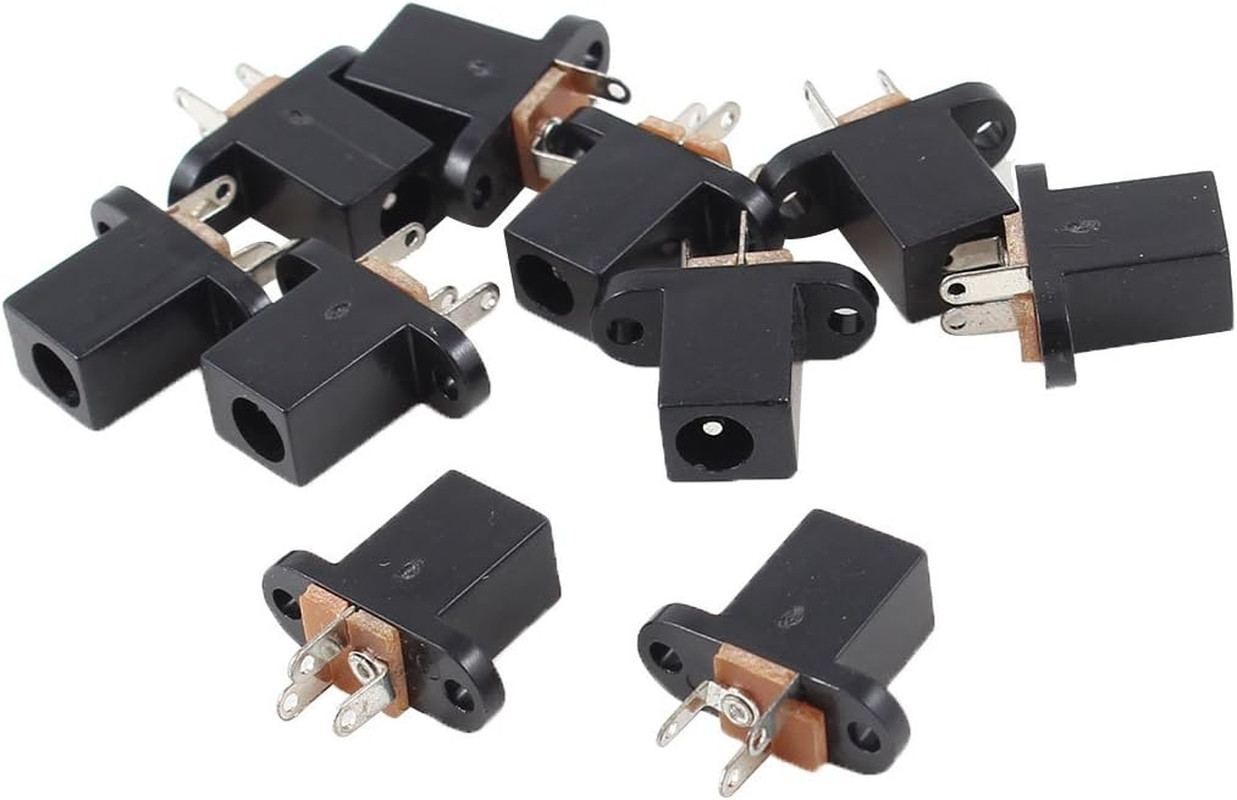 10 Pcs 3 Poles 4.0Mm X 1.7Mm DC Power Jack Socket PCB Mount Connector