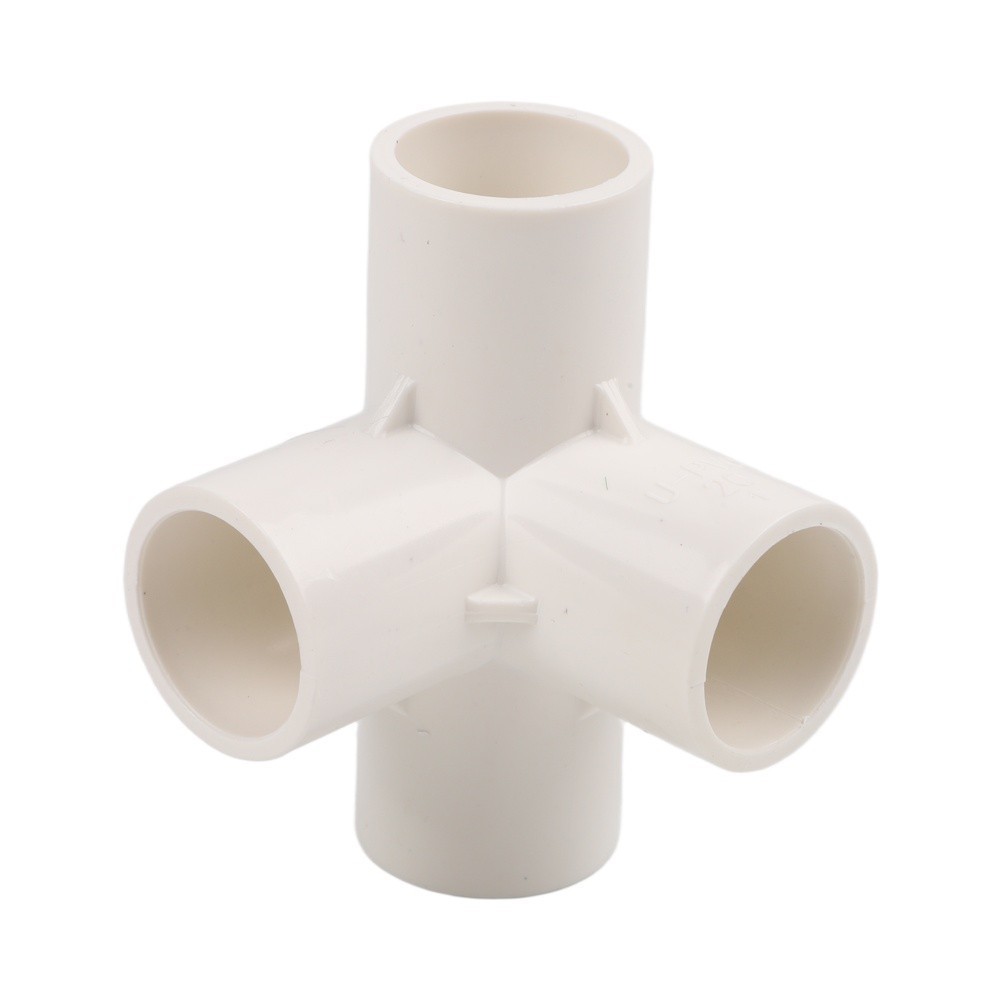 Furniture Grade Four Way PVC Pipe Fittings for For water Pipe DIY Projects