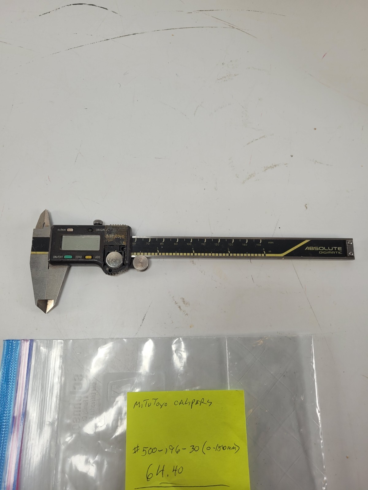 Mitutoyo 500-196-30 Absolute Digimatic Caliper 0-6 inch 150mm Digital Measuring