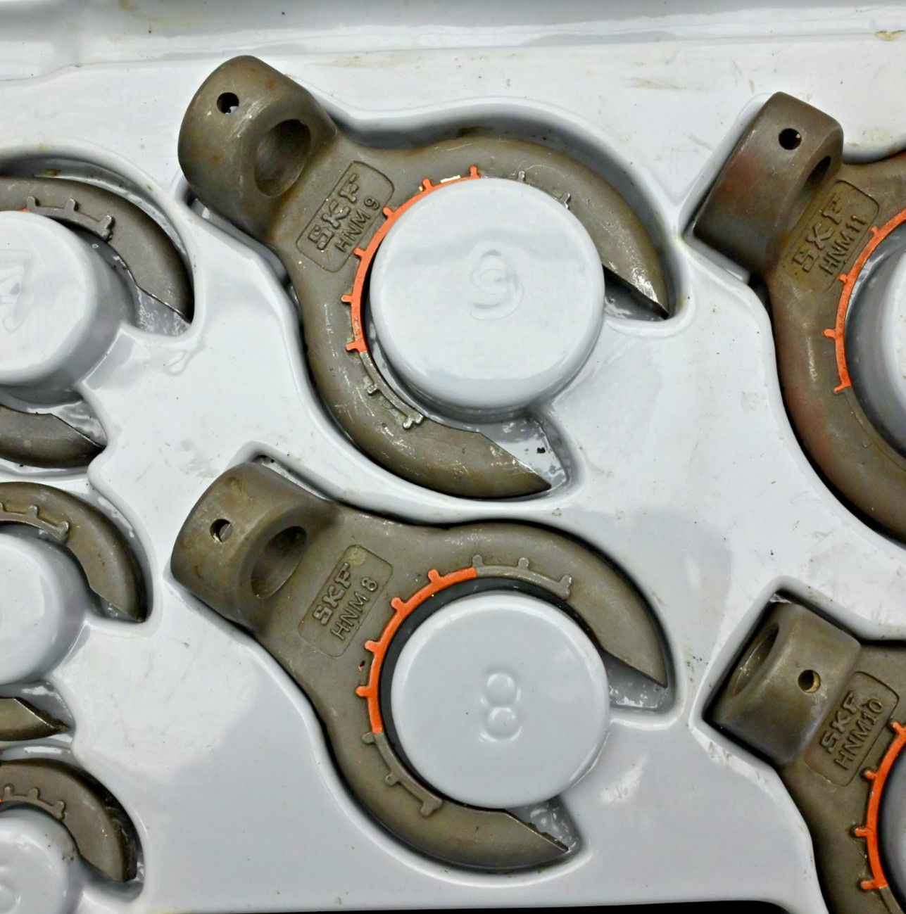 SKF TMHN 7 Lock Nut Spanner Set Bearing Lock Nut Wrench Kit w/ Case