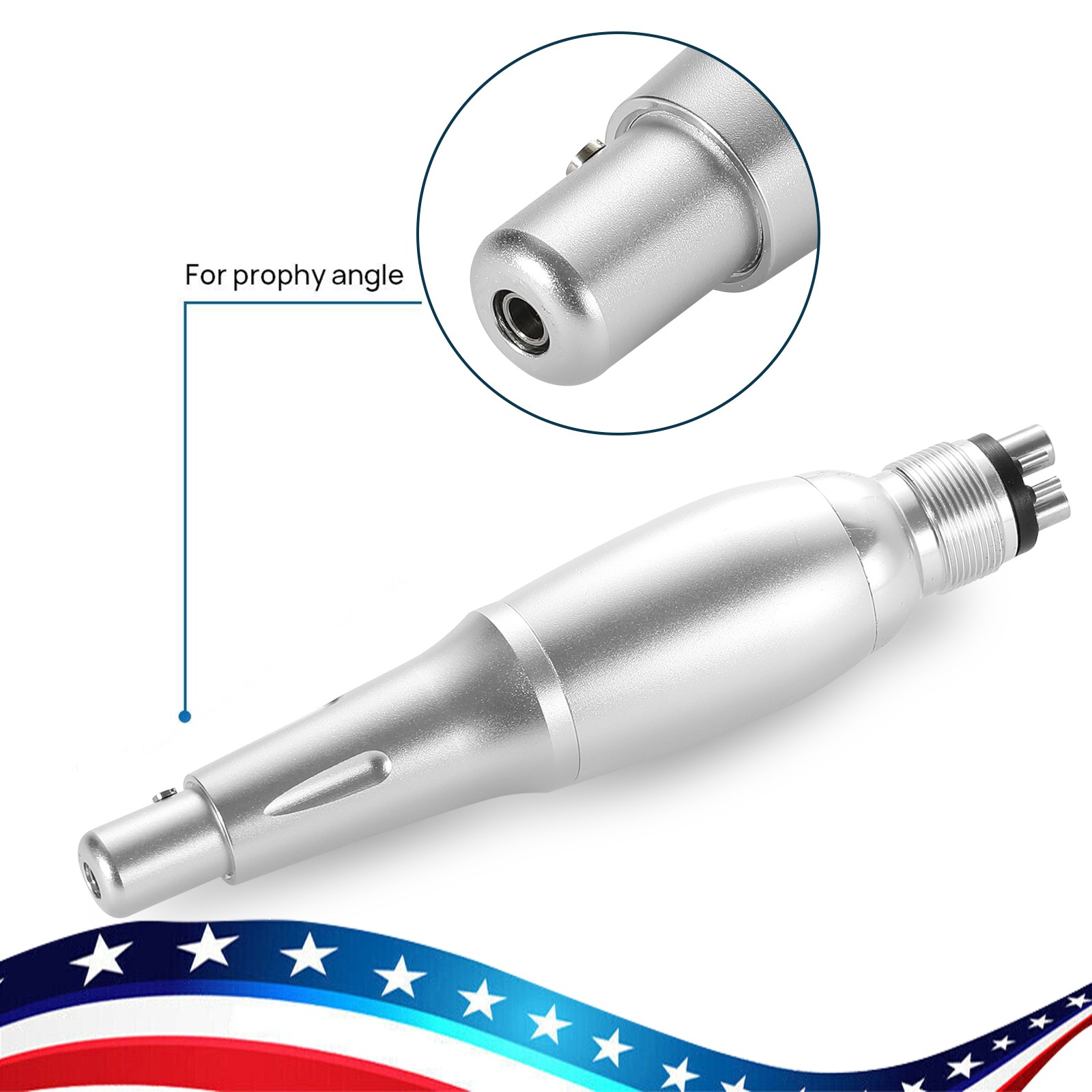 Dental 360° Swivel Hygiene Prophy Handpiece Air Motor 4:1 Cone 4 Holes 4000 rpm