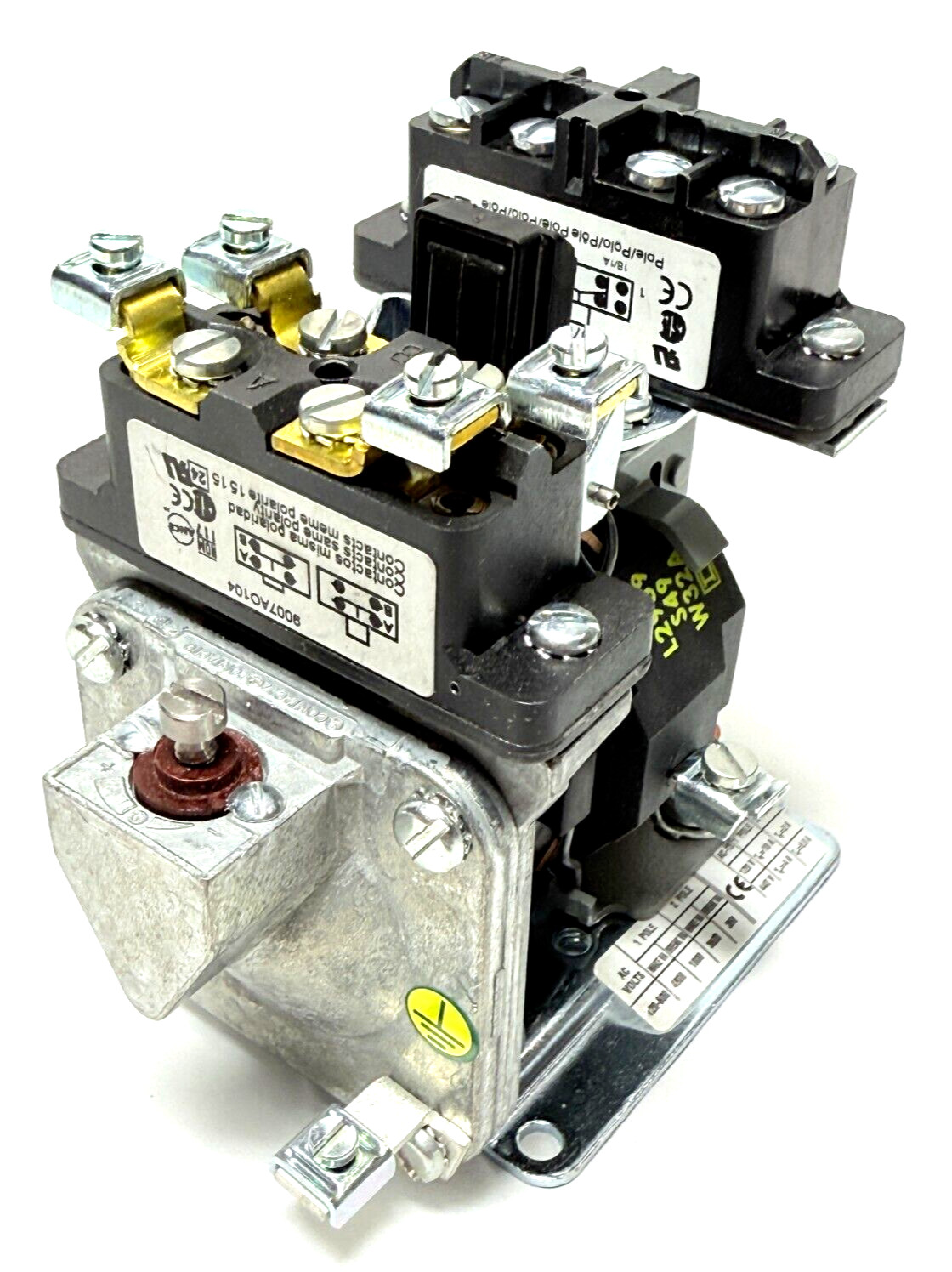 Square D 9050AO10EV02 Timing Relay,Pneumatic,On Delay,0.1 to 60s,15A,600V,120VAC