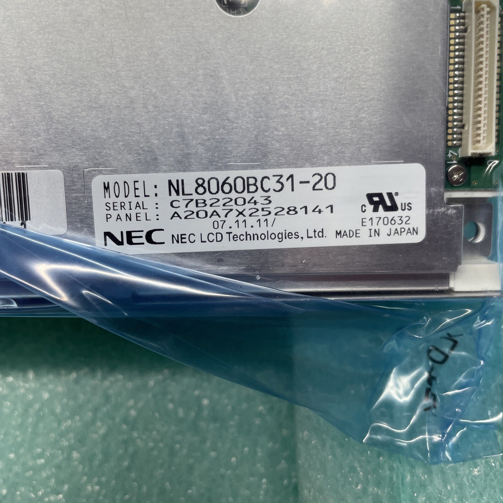 OEM NEC NL8060BC31-20 12.1″ LCD Display Screen, New