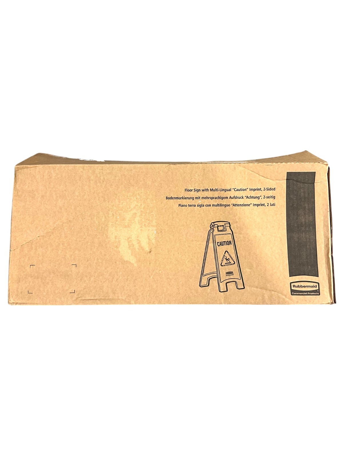Rubbermaid Caution Wet Floor Sign, 2 Sided, 26″ Yellow (6 Pack) (FG611277YEL)