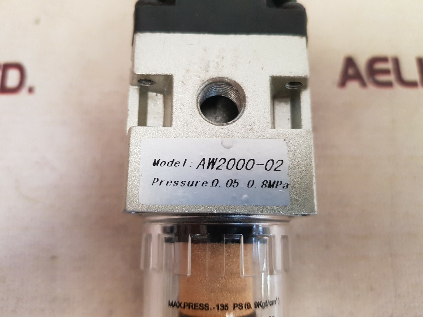 AW2000-02 Air Filter Pressure Regulator 0.05-0.8 MPa