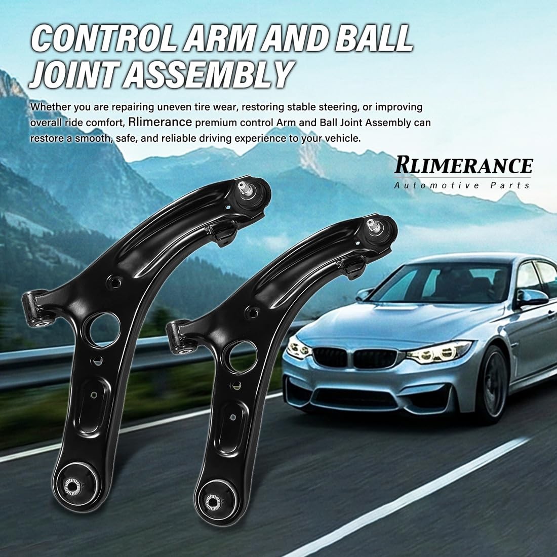 4pc Front Upper Lower Control Arms 06 Ram 1500 03 Ram 2500 3500 4WD
