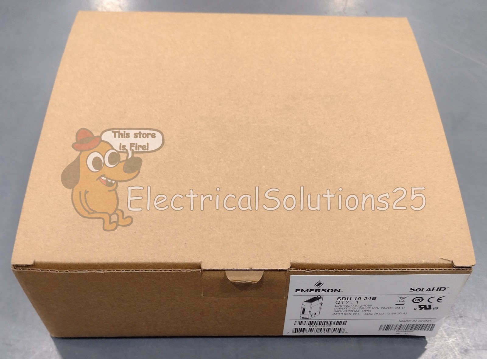 New Emerson SDU10-24B 24V 10A 240VA DIN Rail DC UPS – Free Shipping