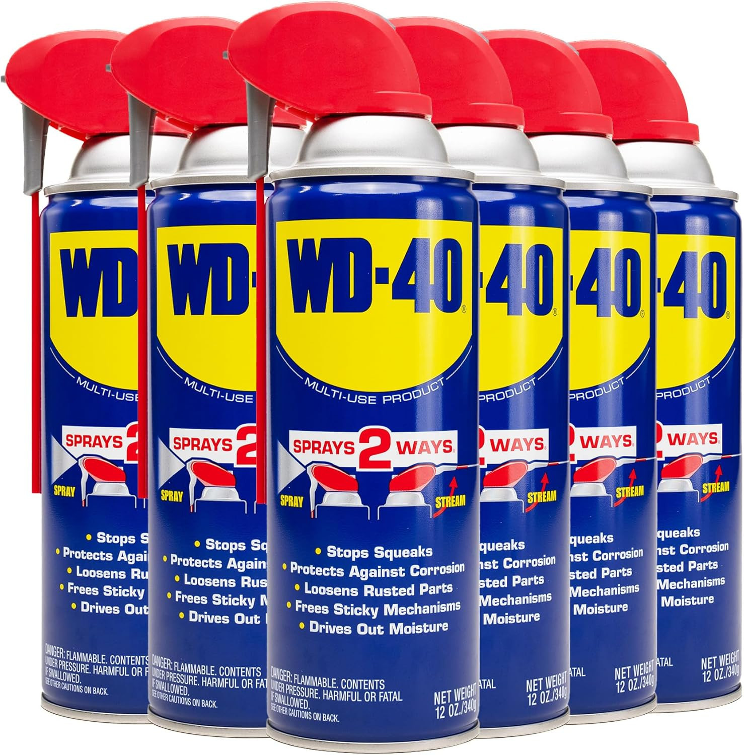 Original Formula, Multi-Use Product with Smart Straw Sprays 2 Ways,12 OZ [6-Pack
