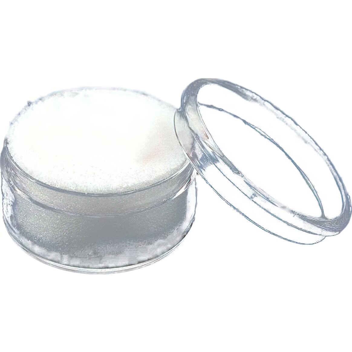 Glass Top Jewelry Display Case Box White 50 Gem Jars
