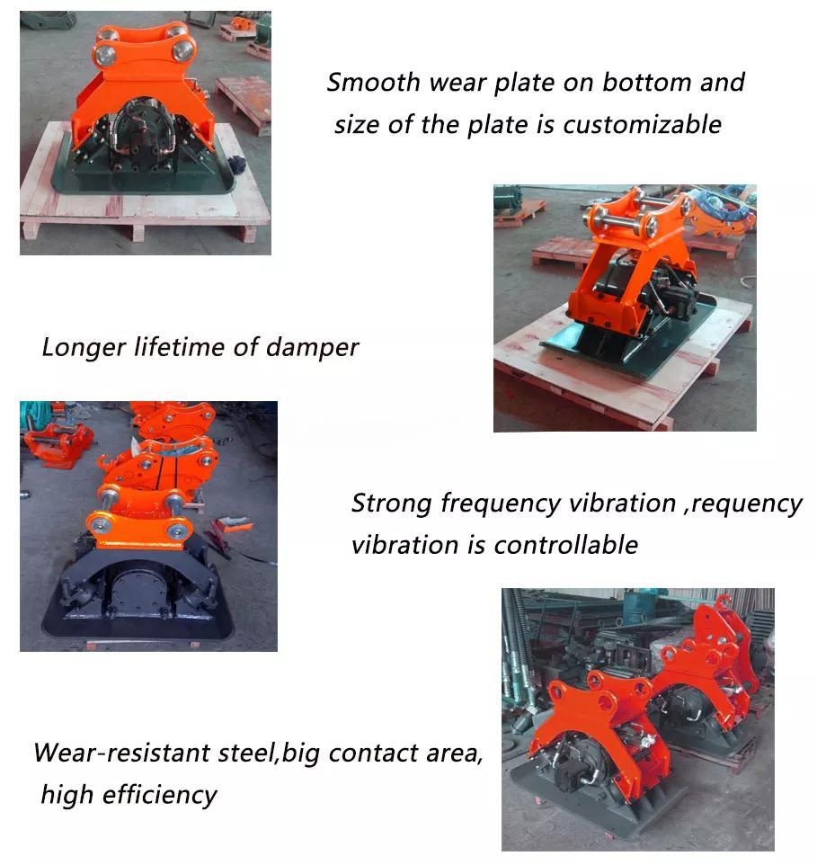Excavator Hydraulic Compactor Vibrating Plate Tamper for Excavator 4-9 Ton