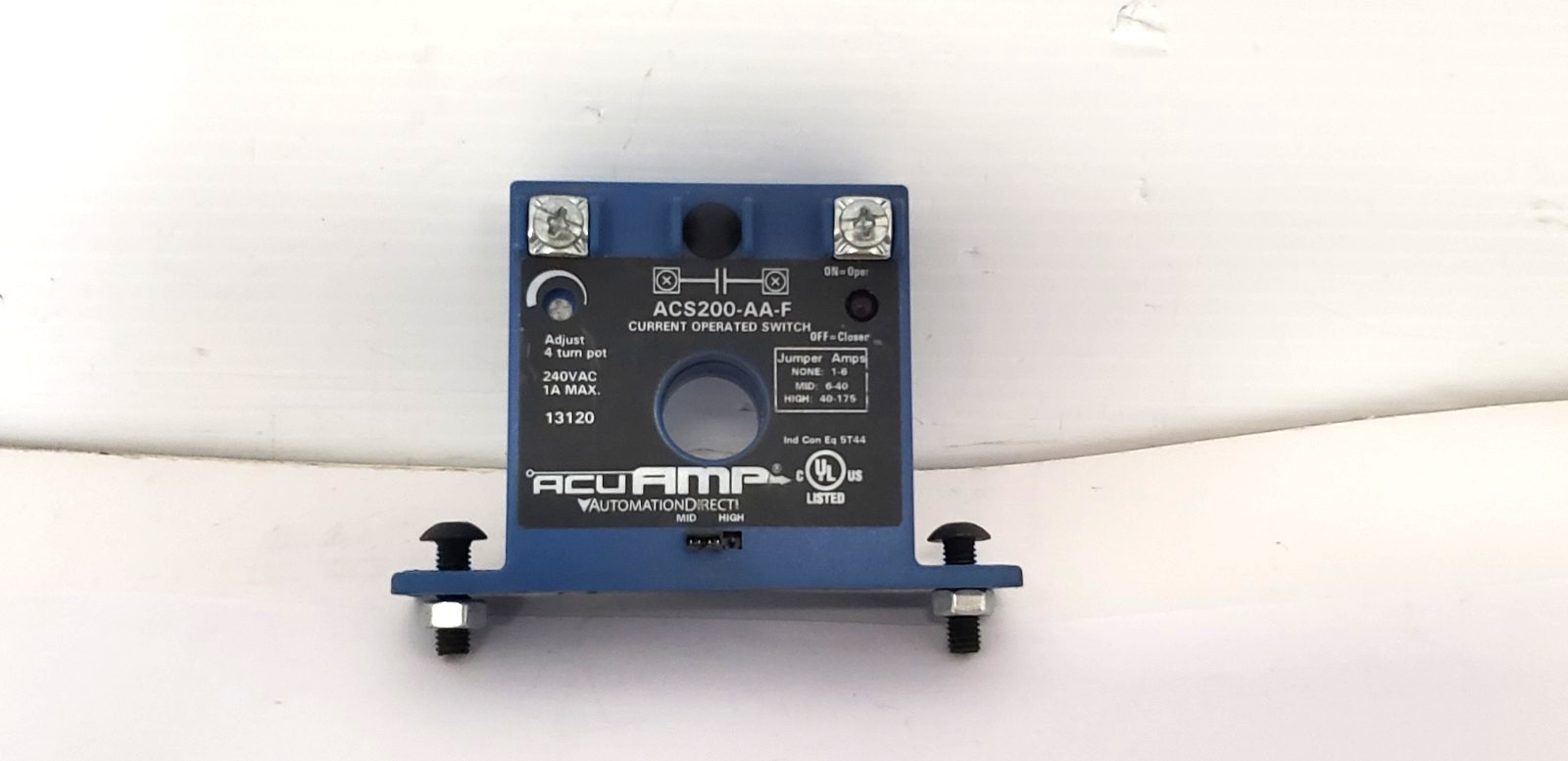 AUTOMATION DIRECT ACS200-AA-F ACUAMP CURRENT OPERATED SWITCH, 240V, 1A, NNB