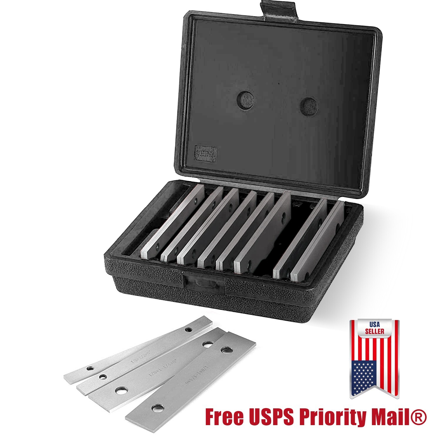 20PCS 10 Pair 1/8″ thick Steel Parallel Kit Set Precision 0.0002″ Suit Milling