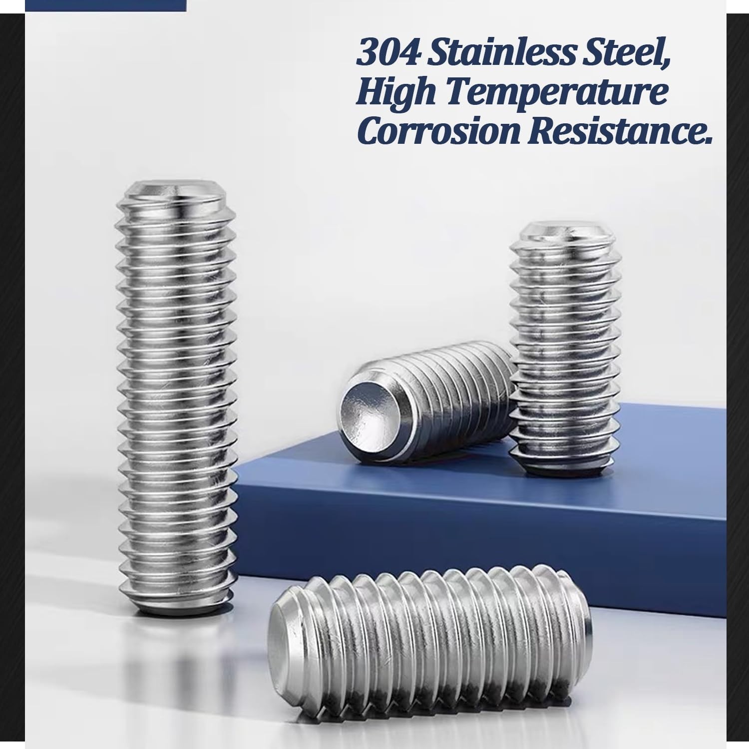525PCS Set Screw Assortment Kit Metric & SAE 24 Sizes 304 Stainless Steel M3-M8