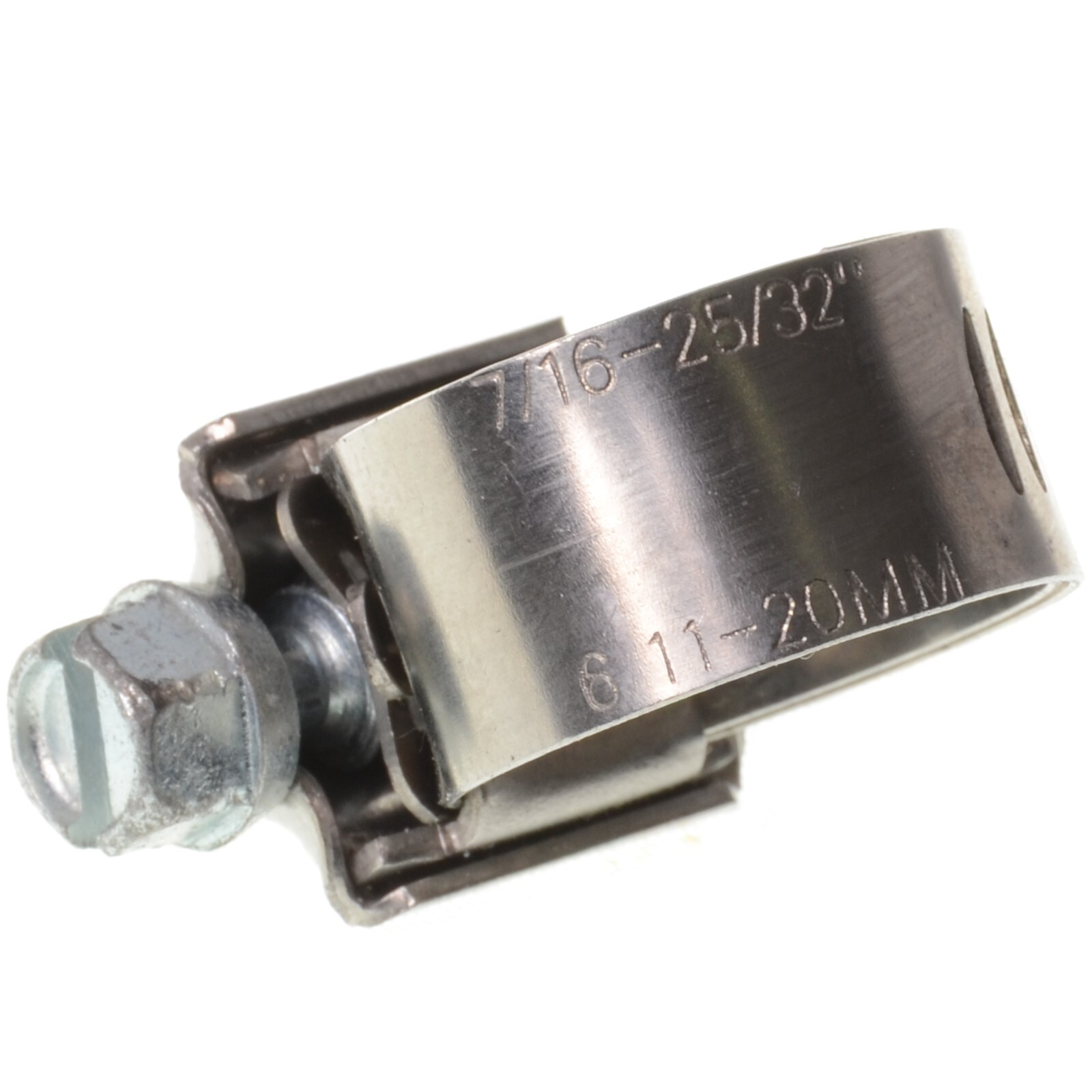 Shielded / Lined Hose Clamps 7/16″-25/32″ x 1/2″ Wide Size 6 SS Band (10 Pack)