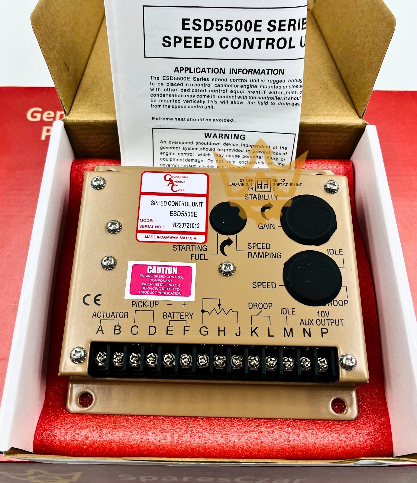 GAC ESD5500E Speed Control Unit, For Generator / Genset