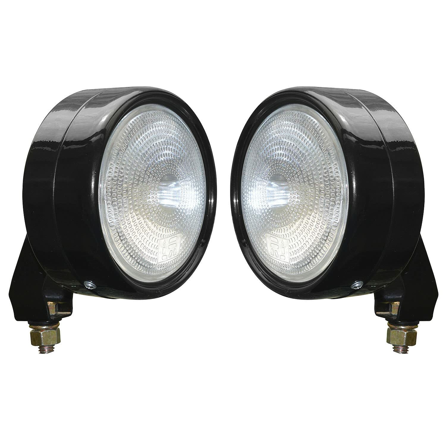 Pair Plough Lamp Light Assembly For Fork Lifts Massey Ferguson Ford Tractors