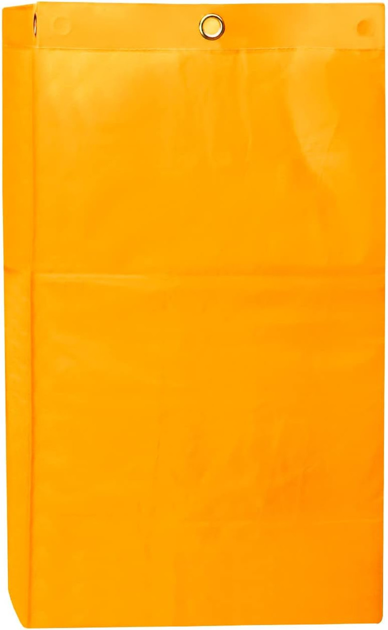 24 Gallon Janitorial Cart Bags Waterproof Yellow Oxford Replacement 2 Pack Hotel
