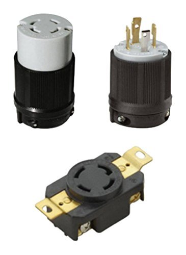 OCSParts L14-30PCR NEMA L14-30 Plug, Connector and Receptacle – 30 Amp, 125/250V