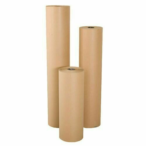 15″ wide x 900′ long 40 lb Rolled Brown Kraft Paper Shipping Void Crafting Fill