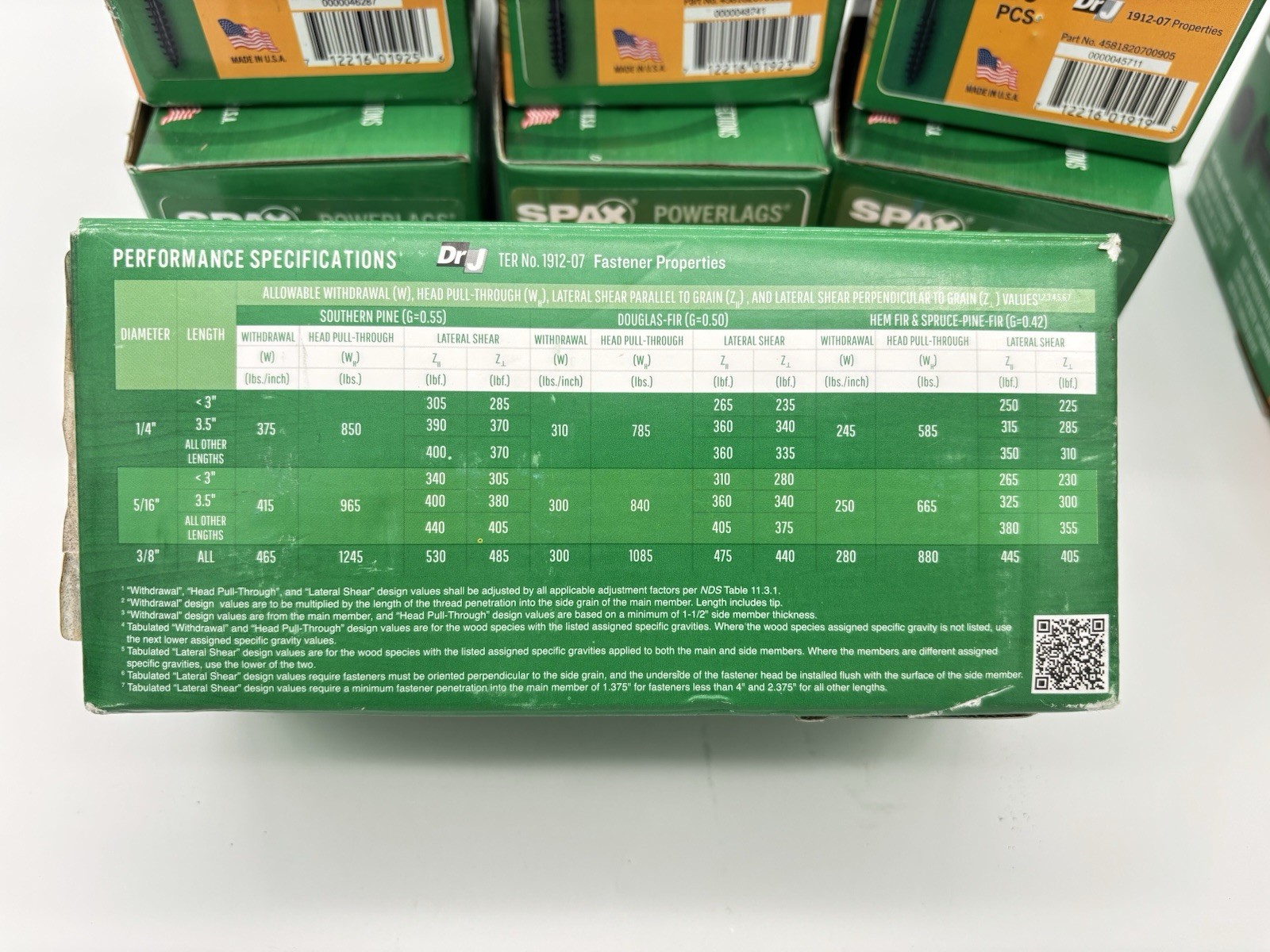 (Pick Size) SPAX Power Lag Structural Exterior Construction Washer Screw 50 qty