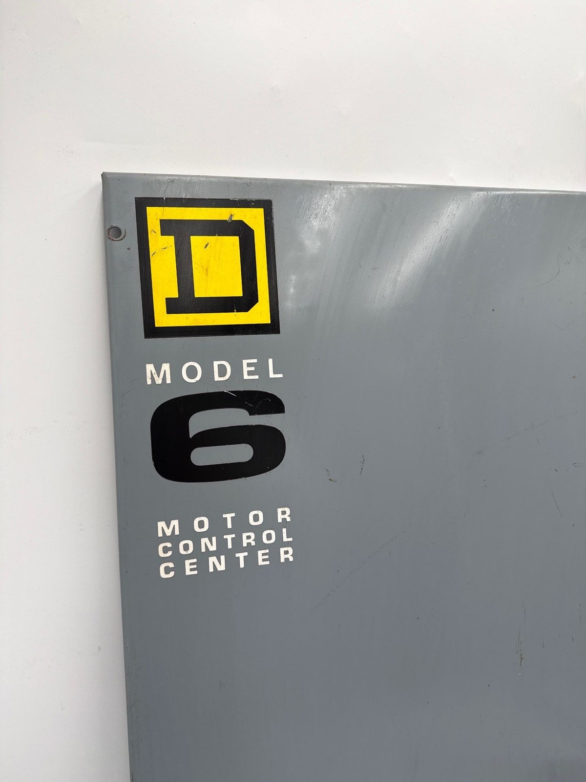 Square D Model 6 24in x 19-1/2in MCC Filler Name Plate Motor Control Center