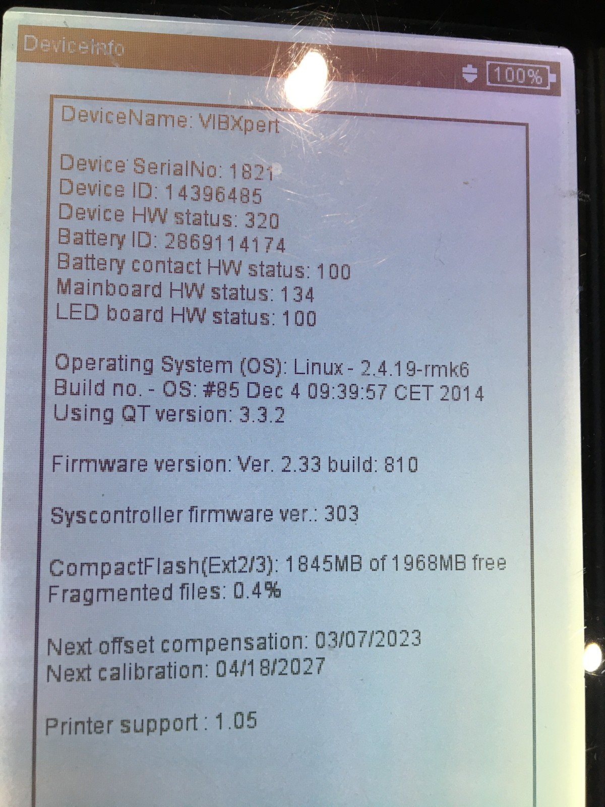 DB Pruftechnik Ag VIB 5.300 VibXpert Dual Channel Vibration Analysis