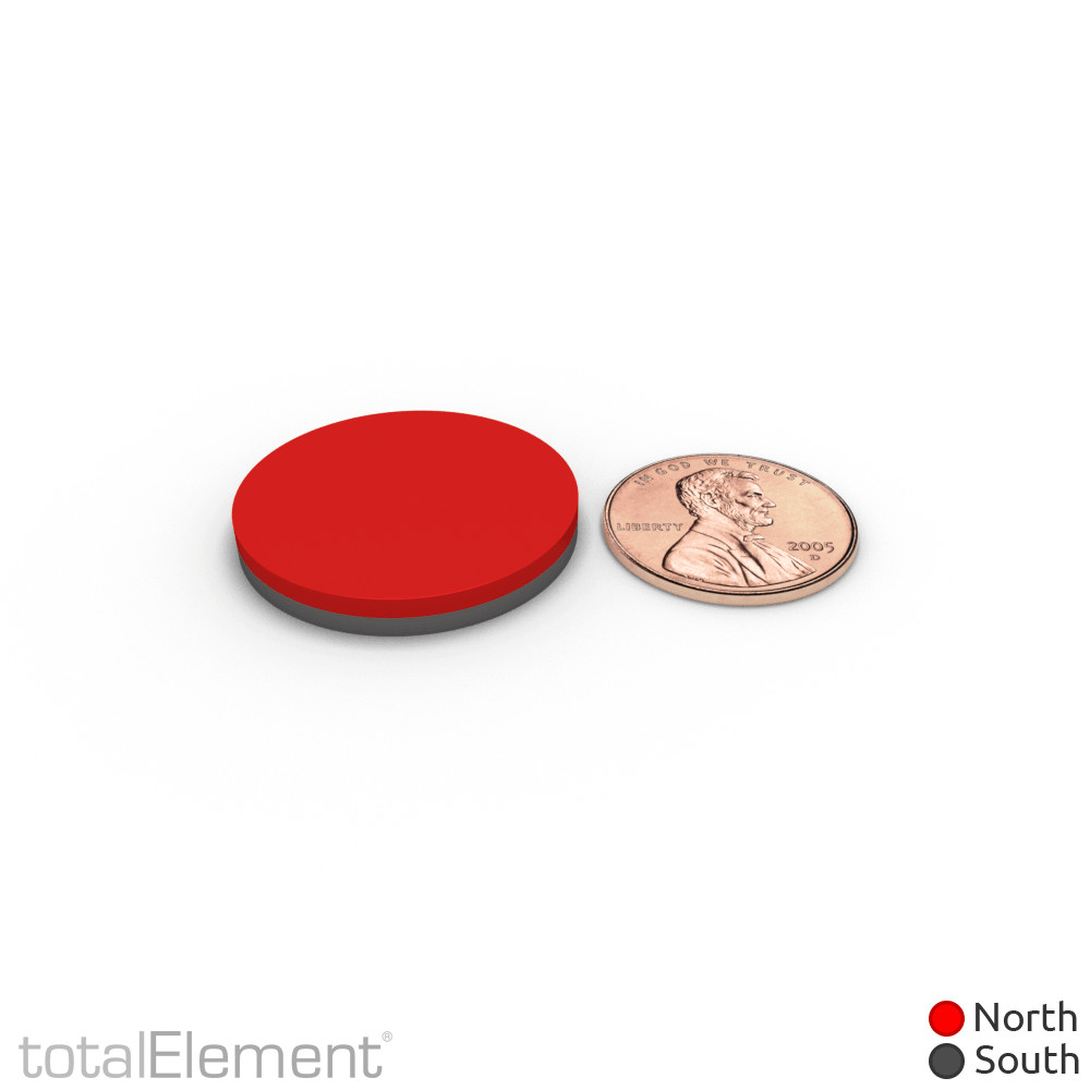 1 x 1/8 Inch Strong Neodymium Rare Earth Disc Magnets N52 with Epoxy (8 Pack)
