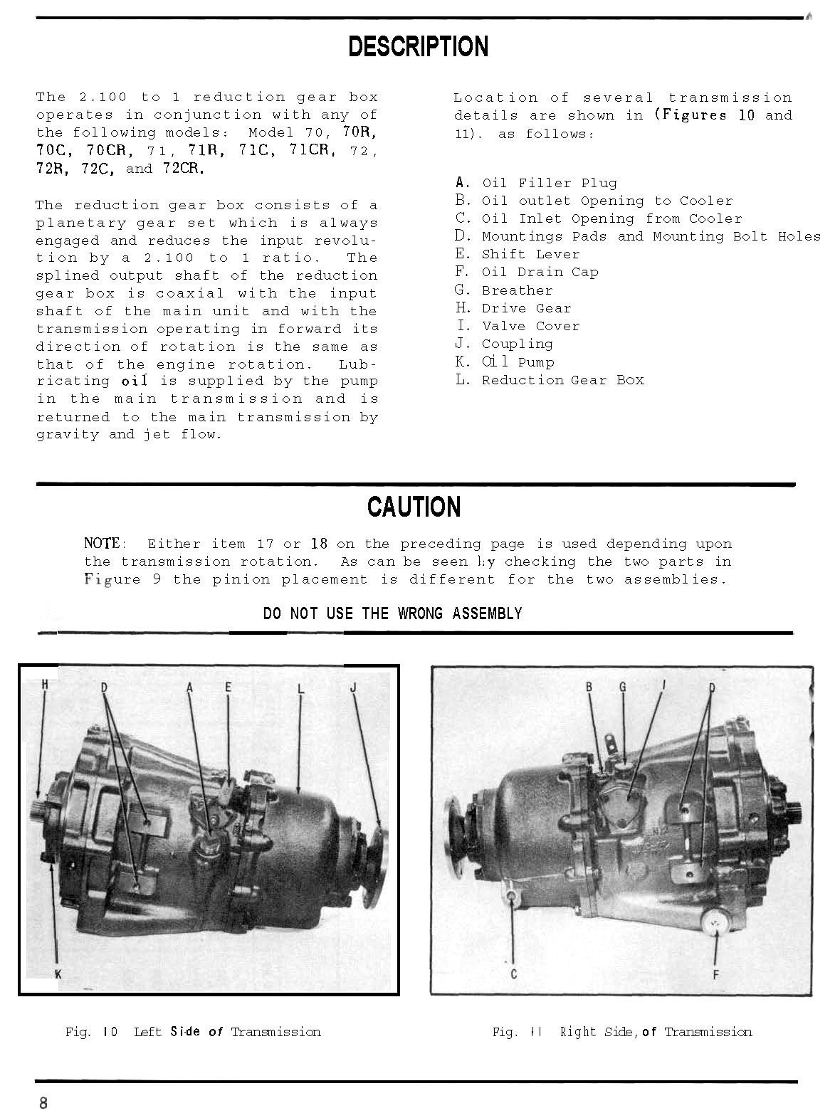 2.100-1 Hydraulic Transmission Service Manual Borgwarner Velvet Drive 2.100-1