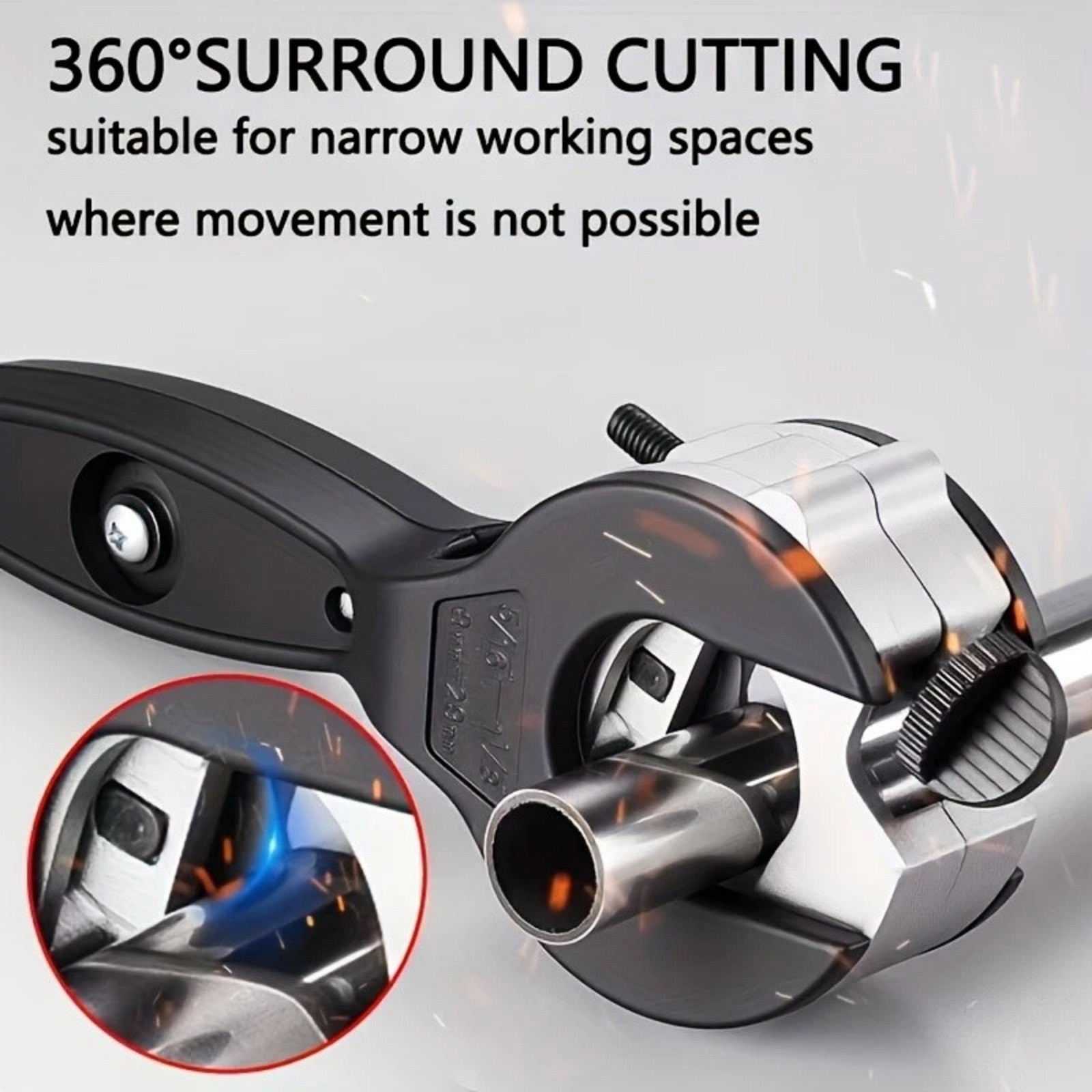 Professional Ratchet Mechanism Pipe Cutter for Copper Steel Stainless PVC Pipes