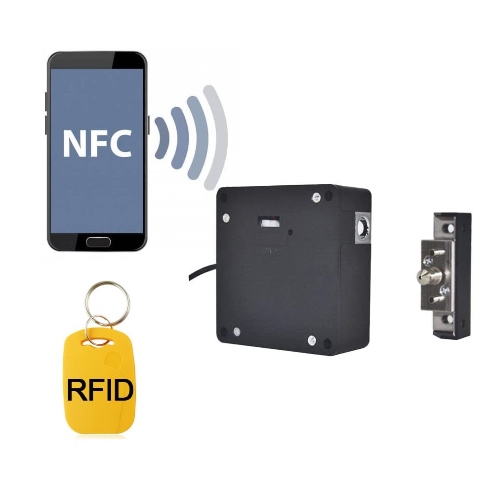 Invisible Electronic Cabinet Lock Hidden NFC Lock DIY RFID Lock Latch with US