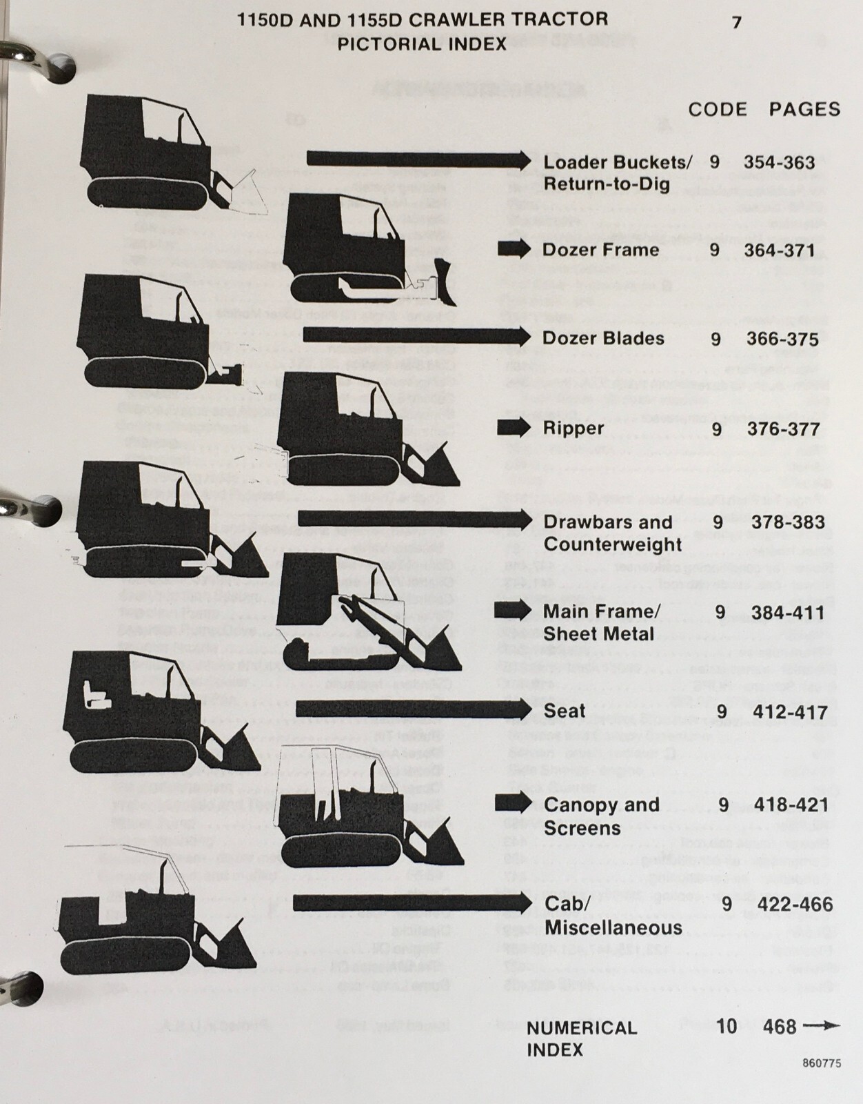 Case 1150D 1155D Crawler Dozer Loader Service Manual Parts Catalog Operators Set