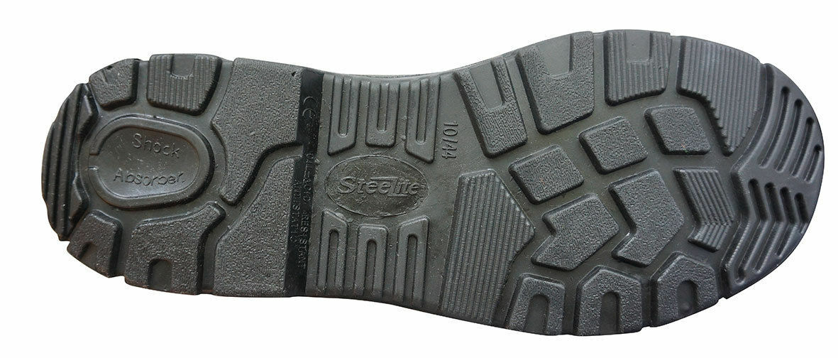 Portwest FW10 Steelite Black Leather Safety Work Boot Protective Steel Toecap